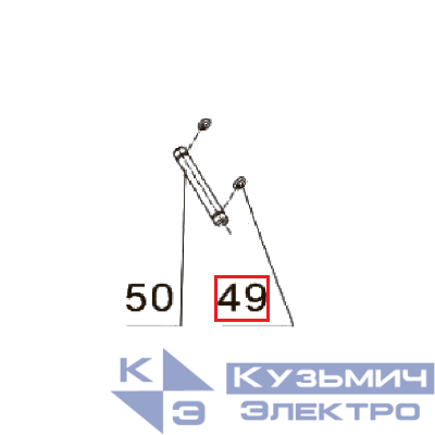 Запчасть №49 для PAG-PC84. Фиксатор оси