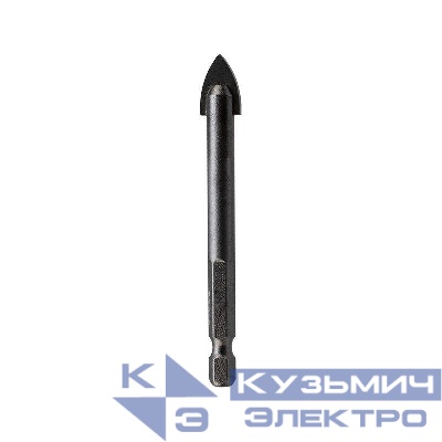 Сверло по стеклу и керамике 12мм шестигранный хвостовик Kranz KR-91-0645