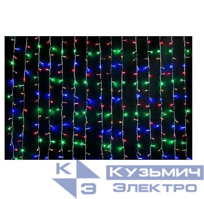 Гирлянда занавес 150х150см LDCL368C-M 368 LED RGB IP20 разноцв. SHLights 4690601035622