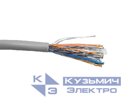 Кабель UTP10 cat.5e, 305м, 24 AWG, серый (КСВПВ 10x2x0,5)