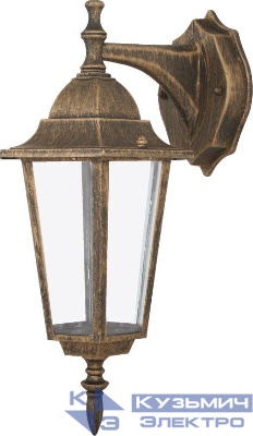 Светильник 4102 (НБУ 60Вт) 60Вт E27 IP43 улично-садовый бронза Camelion 5642