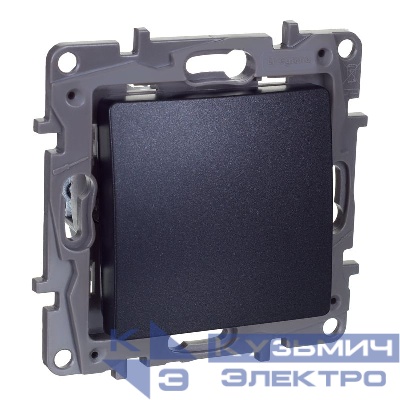 Переключатель перекрестный 1-кл. Etika 250В 10AX винт. зажимы антрацит IEK 672649