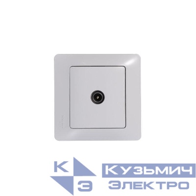 Розетка телевизионная оконечная TV 1-м СП Glossa 1дБ механизм бел. SE GSL000191
