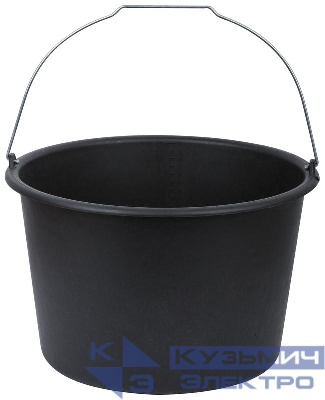 Ведро строительное пластиковое для перемешивания раствора усиленные стенки 20л FIT 04091