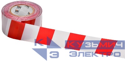 Лента ЛО-250 (50мм-50мкм) красн./бел. 250м IEK UST10-250-050-050-K58