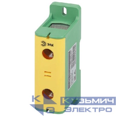 Клемма силовая вводная КСВ NO-224-136 (KE64.3) 35-240кв.мм PE желт./зел. Эра Б0065590