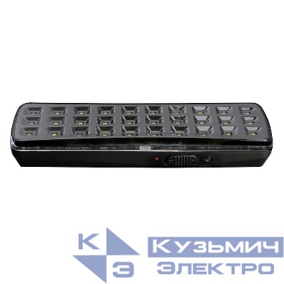 Светильник EL115 30 LED DC аккумуляторный черн. FERON 51644