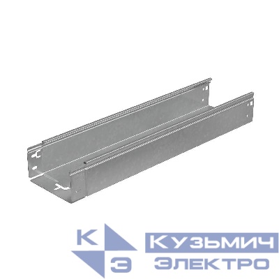 Лоток листовой неперфорированный 150х80 L3000 сталь 1.2мм "БЫСТРЫЙ МОНТАЖ ПЛЮС" LNplus80-150-1.2-3000 оцинк. КМ PL0337