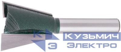 Фреза пазовая "Ласточкин хвост" 25х25х61мм FIT 3608-082525