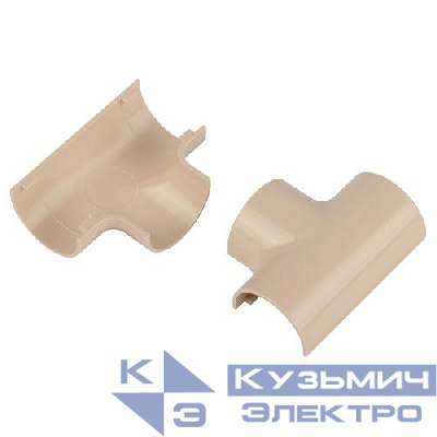 Угол для кабель-канала полукруглого Т-образ. 20х12мм T-KK-20-12-B беж. (уп.2шт) Эра Б0064911