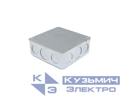 Коробка 100х100х40 IP30 с предвырубленными отверст. сталь ГОФРОМАТИК zeta30349