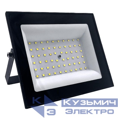 Прожектор светодиодный SFL51-100 ПРОМО 100Вт 6500К IP65 AC220-240В/50Гц 2835SMD в компактном корпусе черн. SAFFIT 51195