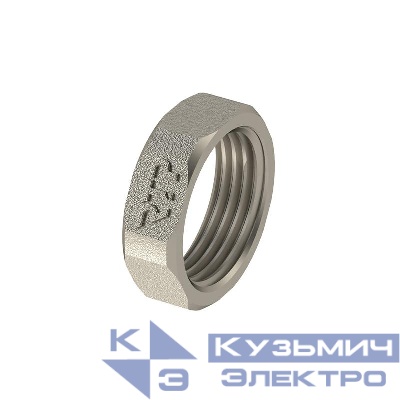 Контргайка латунь 3/4дюйм никель (инд. упак.) RTP 34871