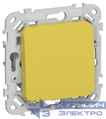 Выключатель 1-кл. СП FLITE ВС11-1-0-ФлЖК 10А механизм желт. карри IEK FI-V10-0-10-1-K44