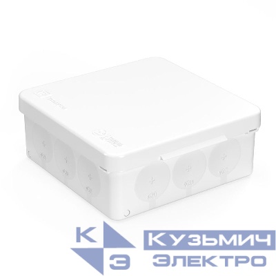Коробка распределительная 100х100х40 для прямого монтажа двухкомпонентн. безгалоген. Промрукав 60-0303-9003