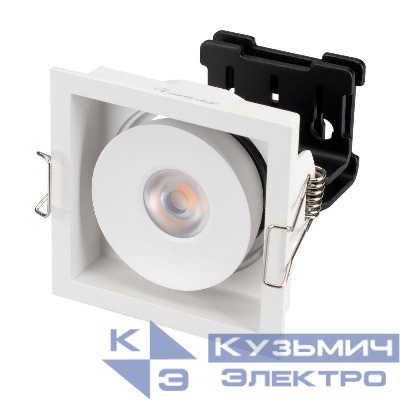 Светильник светодиодный CL-SIMPLE-S80x80-9W Warm3000 WH 45 deg IP20 металл Arlight 026874