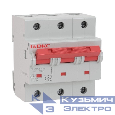 Выключатель автоматический модульный 3п C 80А 20кА MD125 YON MD125-3C80