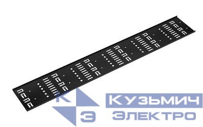 Органайзер-лоток вертикальный перфорированный кабельныйв шкаф 22U VCM-22U-BK метал. черн. (RAL 9004) Cabeus 10614c