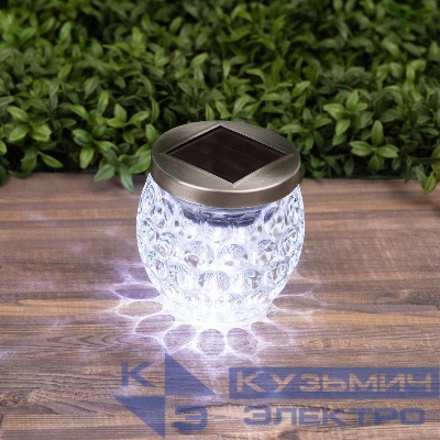 Светильник садовый ERASF22-31 "Хрустальный шар" 10см уличный на солнечн. батареях Эра Б0053378