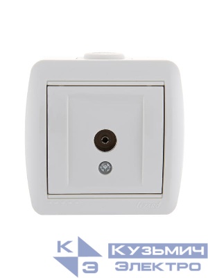Розетка телевизионная оконечная TV ОП Nata бел. LEZARD 710-0200-130