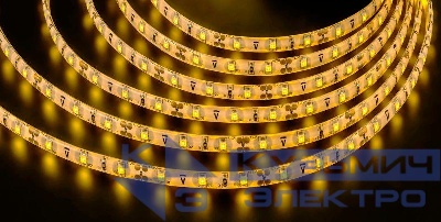 Лента светодиодная 71 407 NLS-3528Y60-4.8 IP65 12B R5 4.8Вт/м (уп.5м) Navigator 71407