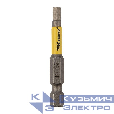 Бита шестигранная HEX4х50мм для шуруповерта (уп.2шт) Kranz KR-92-0422-1