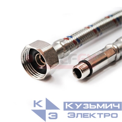 Подводка гибкая М10х18-1/2дюйм 80см для смесителей (компл. 2шт) VALFEX S/S M10х18-F1/2" 80 сm