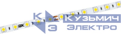 Лента светодиодная LSR-5050NW60-14.4-IP20-24В (уп.5м) IEK LSR7-0-060-20-1-05-1