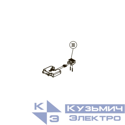 Запчасть №30 для Hybest GSR40A. Замок крышки баллонного отсека