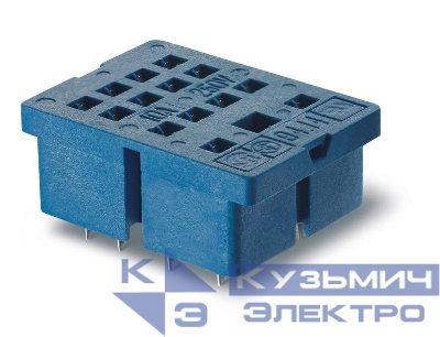 Розетка для монтажа на плате для реле 55.32 55.34 в комплекте металлич. клипса 094.51 FINDER 9414SMA