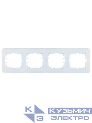 Рамка 4-м ASTI горизонт. бел. LEZARD 7081-0200-149