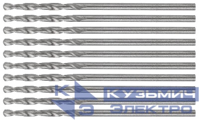 Сверло по металлу HSS угол заточки 118град. 1.5х43мм (уп.10шт) MOS 35551М