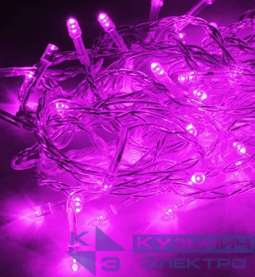 Гирлянда светодиодная 50LED провод 6.5м 8 режимов мигания Космос KOC_GIR50LED_V