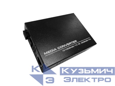 WDM медиаконвертер 10/100Base-TX/100Base-FX, одноволоконный, SM, SC, 1550nm, 20км,"K"