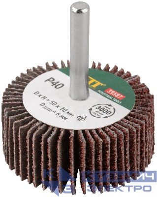 Диск лепестковый для дрели радиальный 50х20х6мм Р40 FIT 39587