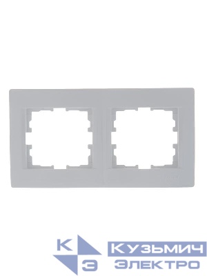 Рамка 2-м Karina горизонт. бел. LEZARD 707-0200-147