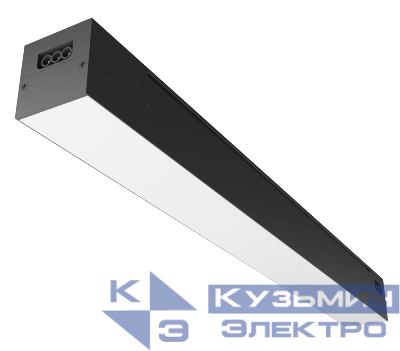 Светильник светодиодный офисный LPL-6008 600х55х55 24Вт 4000К LED черн. Ultraflash 15546