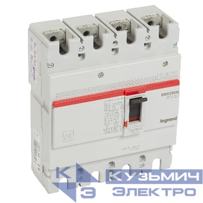 Выключатель автоматический 4п 200А 36кА DRX250 термомагнитн. расцеп. Leg 027133