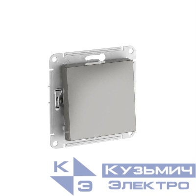 Выключатель AtlasDesign (сх. 1) 10AX с самовозвратом быстрозажим. клем. механизм сталь SE ATN000915S