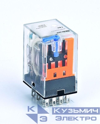 Реле промежуточное ПР-102 3А 110В DC 4 конт. с LED-индикацией и TEST фукц. DEKraft 23811DEK