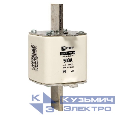 Вставка плавкая ППН-39 630/500А габарит 3 PROxima EKF fus-39/630/500