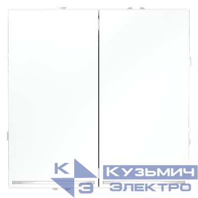 Переключатель проходной 2-кл. СП S70 10А с подсветкой механизм бел. матов. Voltum VLS020402