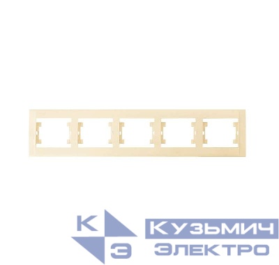 Рамка 5-м Defne горизонт. крем Makel 42010705