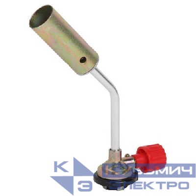 Горелка газовая GB100 без пьезоподжига диаметр сопла 25мм установка на баллон ЭРА Б0052488