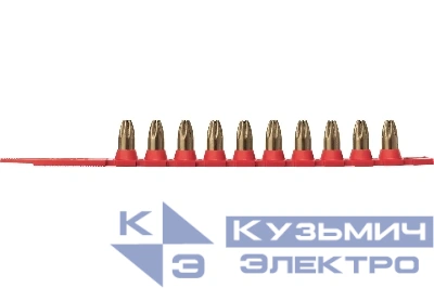 Монтажный патрон в кассете M10-4 для DX76, DX750 (кал. 6,8/18 M10, красный, 100 шт/уп) FEDAST