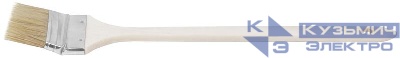 Кисть радиаторная натуральная светлая щетина деревянная ручка 3дюйм (75мм) FIT 01217