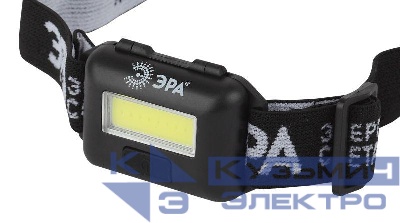 Фонарь GB-607 налобный с влагозащитой 3Вт COB LED Extra 3хААА блист. Эра Б0039620