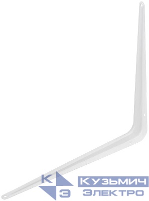 Уголок-кронштейн 300х350мм (0.9мм) бел. FIT 66071