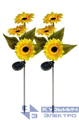 Светильник светодиодный садовый SLR-S13-S2 "Подсолнухи" на солнечн. батарее (уп.2шт) ФАZА 5053915