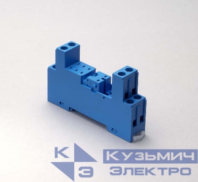 Розетка с винт. клеммами (с зажимной клетью) для реле 40.51 40.52 40.61 40.62 модули 99.80 в комплекте пластик. клипса 095.91.3 син. FINDER 95853SPA